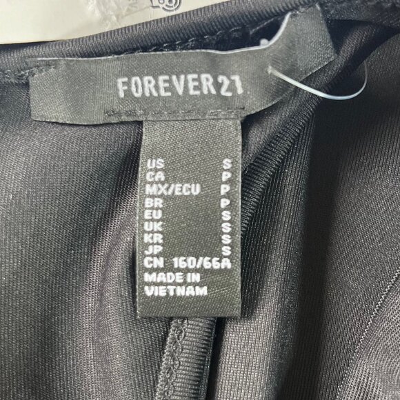 Forever 21 Sleeveless Jumpsuit Womens Small Black Zipper New - Picture 6 of 8